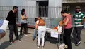 O BNG dispuxo dunha mesa informativa diante do Centro de Saúde